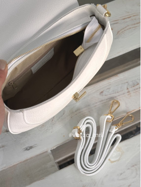 Сумка кросс-боди кожаная Италия - 03438 - белый