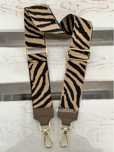 Ремешок для сумки Virginia Conti F_animal_gold - тауп