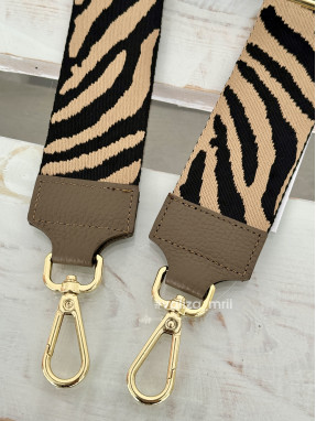 Ремешок для сумки Virginia Conti F_animal_gold - тауп