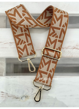 Ремінець для сумки Virginia Conti R_letters_gold - рудий