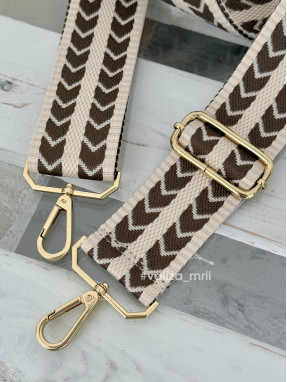 Ремінець для сумки Virginia Conti R_arrows_gold - тауп