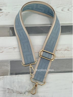 Ремінець для сумки Virginia Conti R_largegreek_gold - блакитний