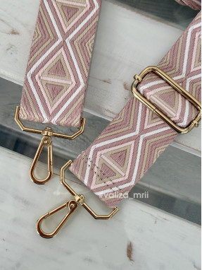 Ремінець для сумки Virginia Conti R_triangle2_gold - світло-рожевий