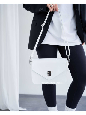 Сумка крос-боді з екошкіри Україна 1110 - білий