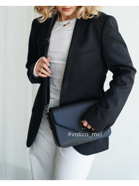 Сумка крос-боді з екошкіри Україна 1110 - чорний