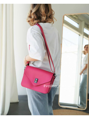 Сумка крос-боді з екошкіри Україна 1110 - рожевий