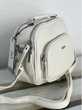 Крос-боді з якісної екошкіри Alex Mia 8397 - білий