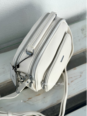 Крос-боді з якісної екошкіри Alex Mia 8397 - білий