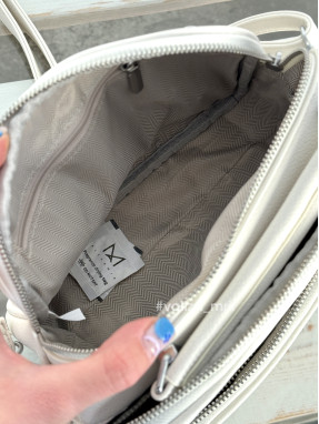 Крос-боді з якісної екошкіри Alex Mia 8397 - білий