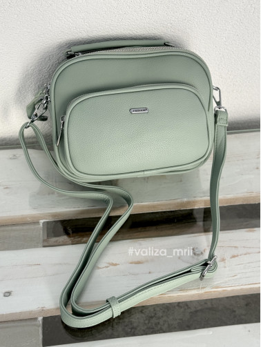 Крос-боді з якісної екошкіри Alex Mia 8397 - зелений