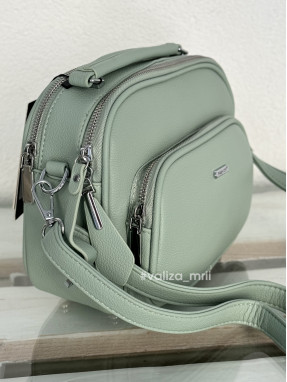 Крос-боді з якісної екошкіри Alex Mia 8397 - зелений