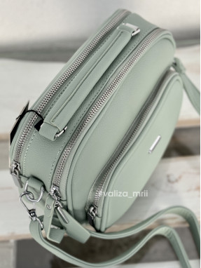 Крос-боді з якісної екошкіри Alex Mia 8397 - зелений