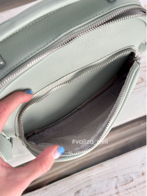 Крос-боді з якісної екошкіри Alex Mia 8397 - зелений