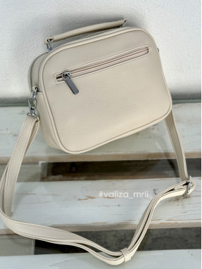 Крос-боді з якісної екошкіри Alex Mia 8397 - молочний