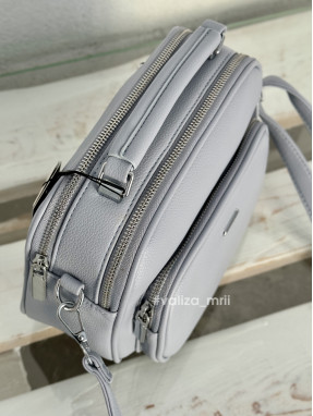 Крос-боді з якісної екошкіри Alex Mia 8397 - блакитний