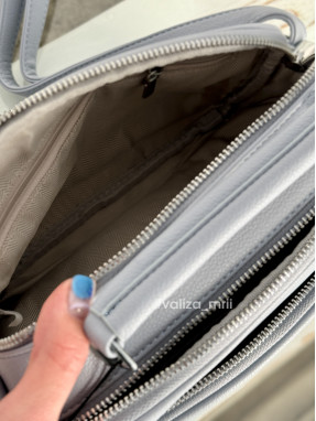 Крос-боді з якісної екошкіри Alex Mia 8397 - блакитний