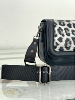 Сумка крос-боді трендова з екошкіри 193H - лео сірий