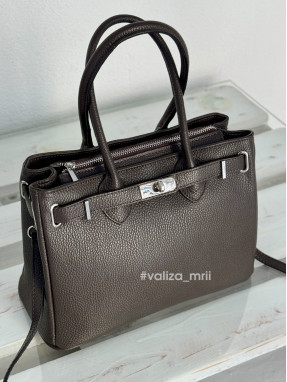 Сумка з натуральної шкіри 4991 - шоколад