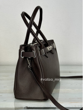 Сумка з натуральної шкіри 4991 - шоколад