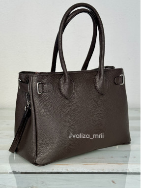 Сумка з натуральної шкіри 4991 - шоколад