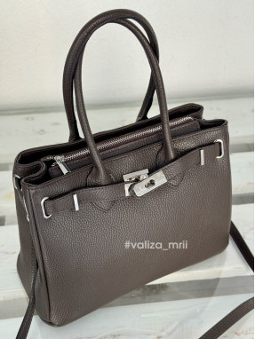 Сумка з натуральної шкіри 4991 - шоколад