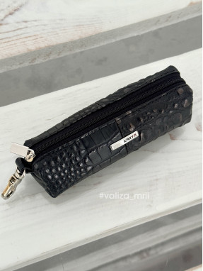 Ключница из натуральной кожи Karya 436 - черный