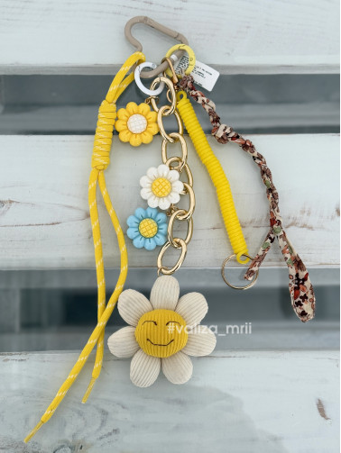 Брелок прикраса на сумку або рюкзак - BRcamomile - Жовтий