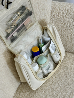 Подвесная раскладная косметичка 2529 - молочный