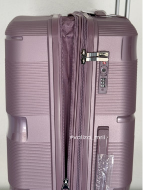 Валіза з поліпропілену - великий розмір - V&V Travel 8023 - фіолетовий