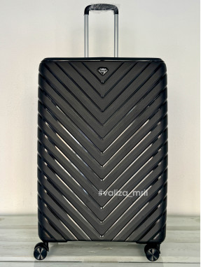 Валіза з поліпропілену - великий розмір - V&V Travel 8025 - чорний