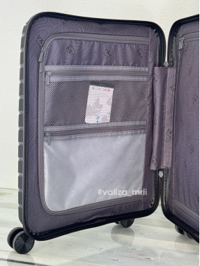 Валіза з поліпропілену - ручна поклажа - V&V Travel 8025 - чорний