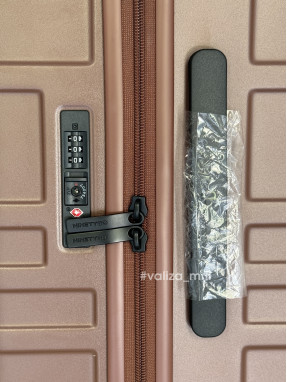 Валіза з полікарбонату - середній розмір - V&V Travel 8030 - коричневий