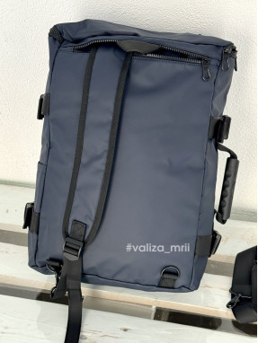 Рюкзак-сумка ручна поклажа 090 - синій з чорним