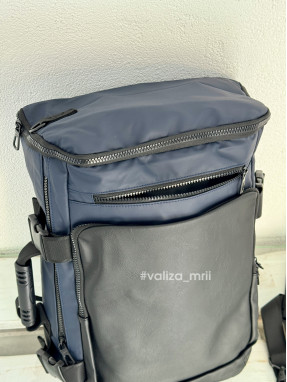 Рюкзак-сумка ручна поклажа 090 - синій з чорним