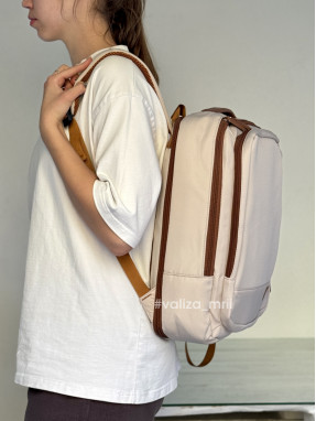 Повсякденний рюкзак з розширенням - 5103 - бежевий