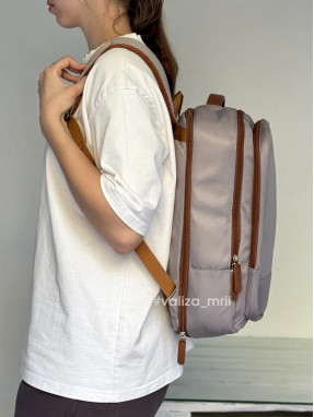 Повсякденний рюкзак з розширенням - 5103 - сірий