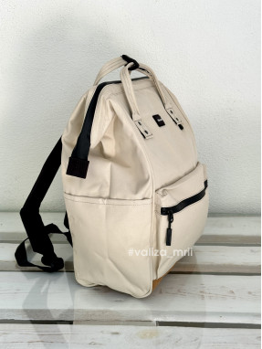 Рюкзак для подорожей на ручку валізи Himawari 124-02 - світло-бежевий
