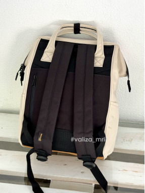 Рюкзак для подорожей на ручку валізи Himawari 124-02 - світло-бежевий
