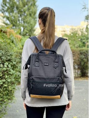 Рюкзак для подорожей на ручку валізи Himawari 124-04 - чорний