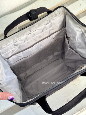 Рюкзак для подорожей на ручку валізи Himawari 124-04 - чорний