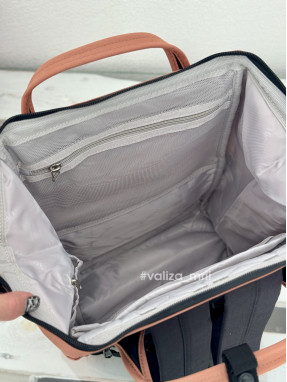 Рюкзак для подорожей на ручку валізи Himawari 124-11 - персиковий