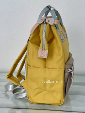 Рюкзак для подорожей Himawari 1881-11 - жовтий з коричневим