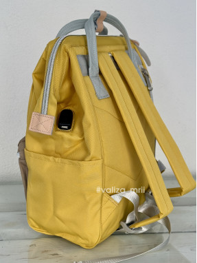 Рюкзак для подорожей Himawari 1881-11 - жовтий з коричневим
