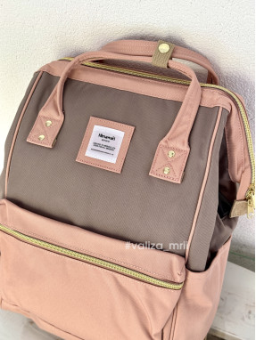 Рюкзак для подорожей Himawari 9001-12 - сірий з рожевим
