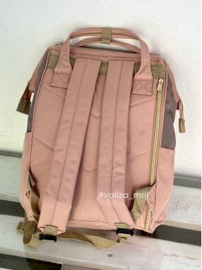 Рюкзак для подорожей Himawari 9001-12 - сірий з рожевим