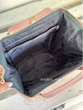 Рюкзак для подорожей Himawari 9001-12 - сірий з рожевим