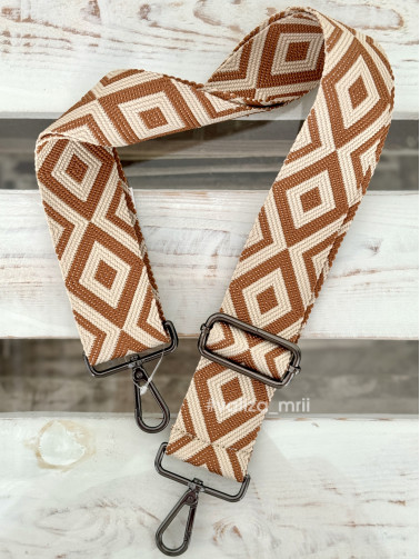 Ремешок для сумки Virginia Conti R_curves_black - темно-рыжий