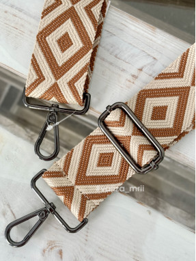 Ремешок для сумки Virginia Conti R_curves_black - темно-рыжий