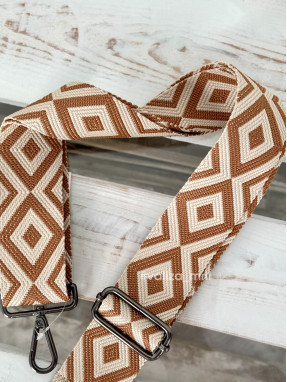 Ремешок для сумки Virginia Conti R_curves_black - темно-рыжий