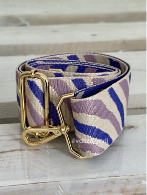 Ремінець для сумки Virginia Conti - зебра gold синій